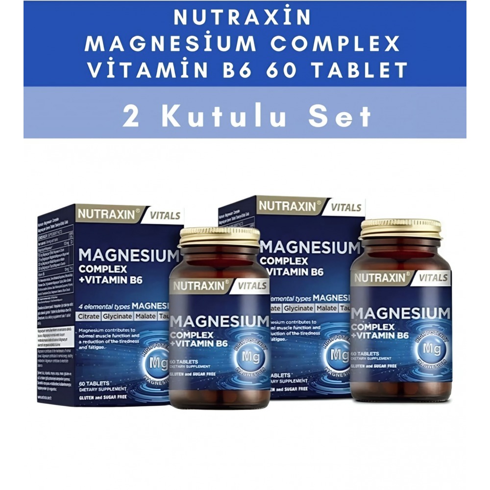 Nutraxın Magnezyum Kompleks 2'Lİ Avantaj Paket
