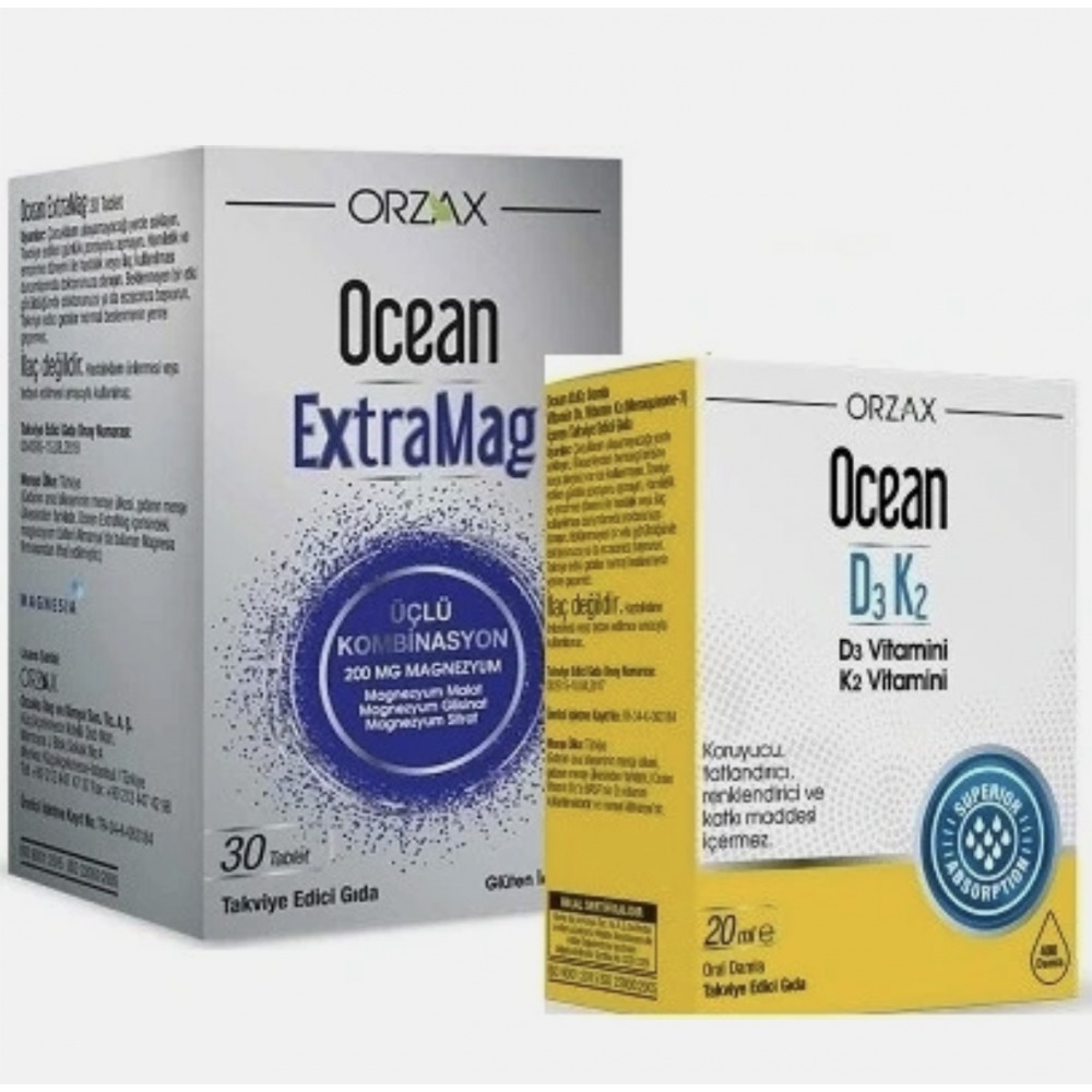 Orzax Ocean Extramag 30 TB ve Ocean D3K2 20 ML İkilisi