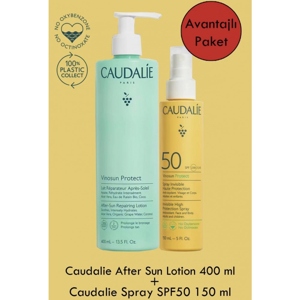 Caudalie After Sun Losyon 400 ml + Vinosun Sprey 50SPF 150 ML