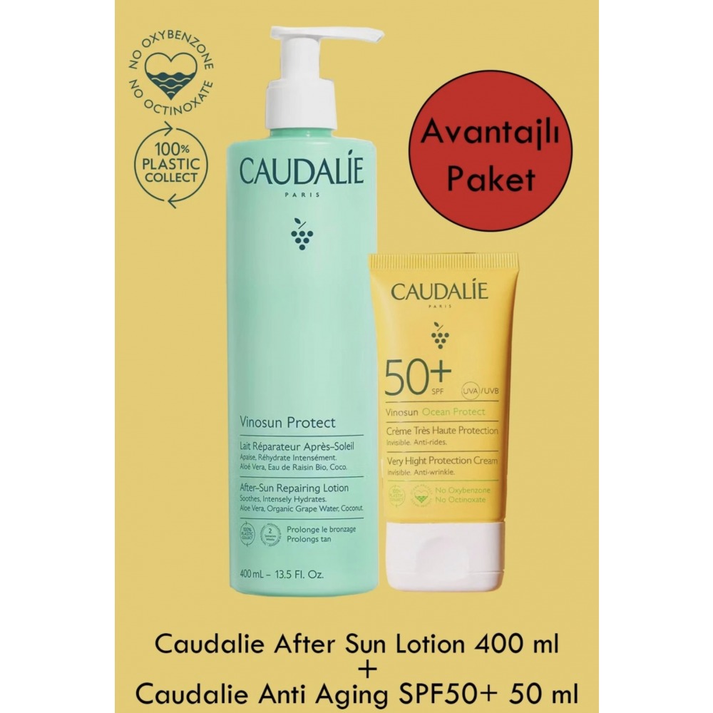 Caudalie After Sun Losyon + Caudalie Anti Aging SPF50+ 50 ML