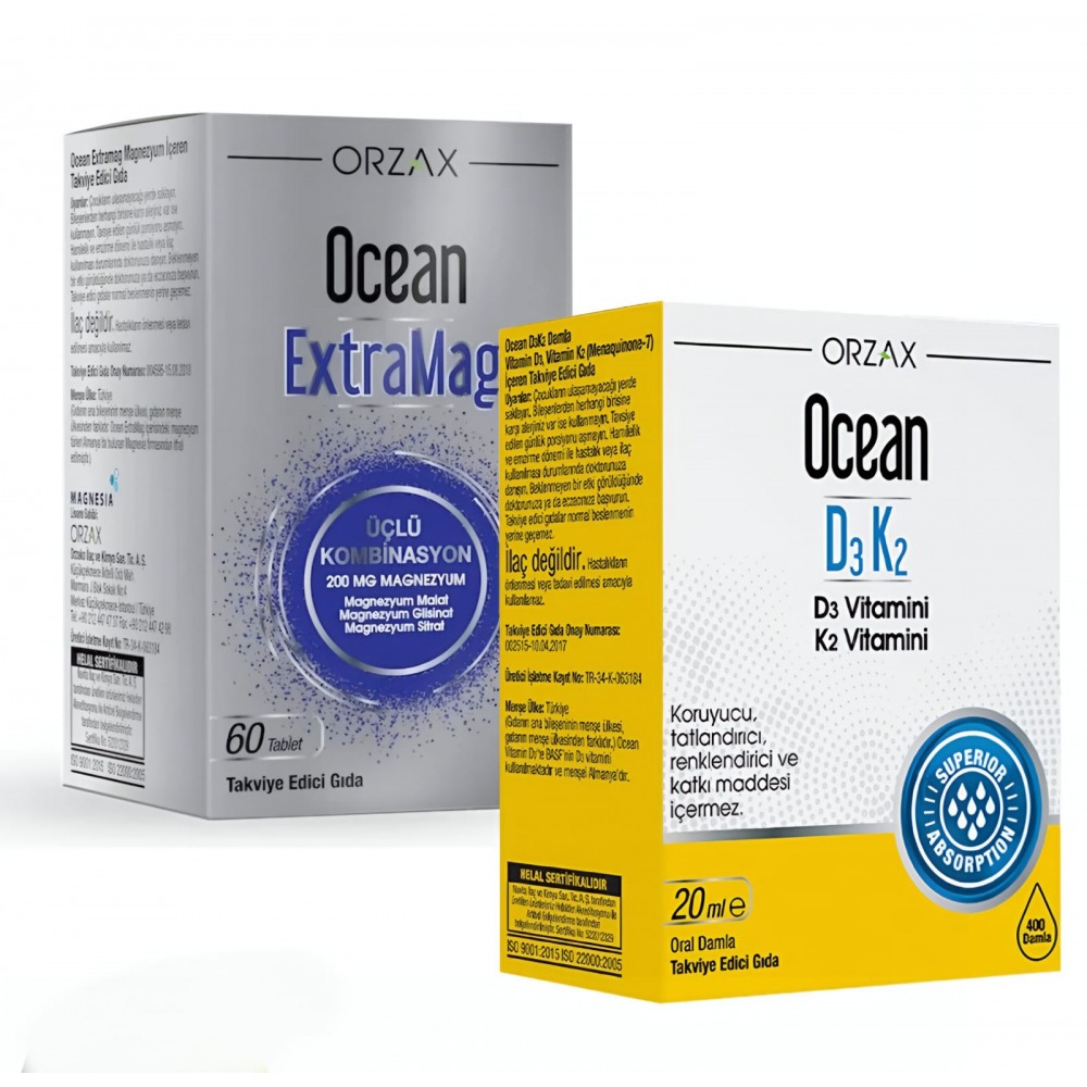 Orzax Ocean Extramag 30 TB ve Ocean D3K2 20 ML İkilisi