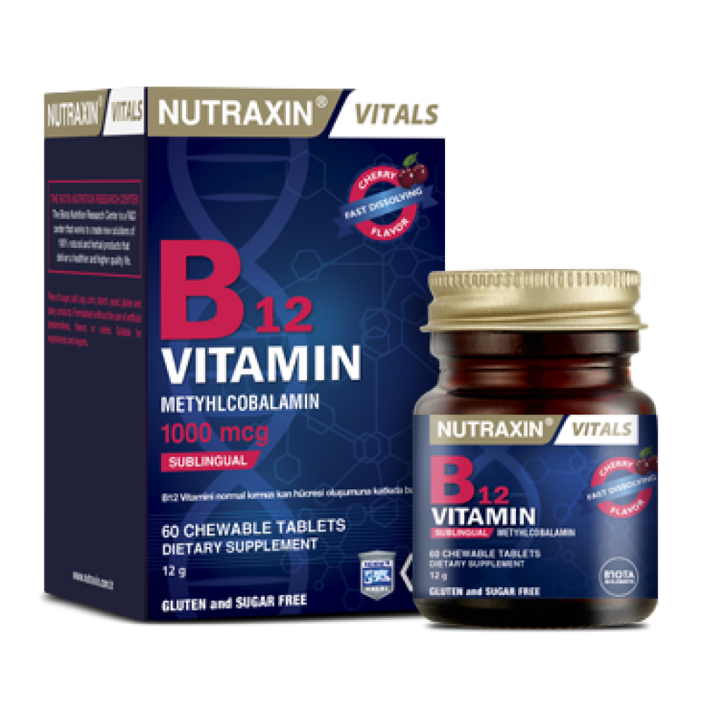 Nutraxin Vitals B12 Vitamin 60 Tablet