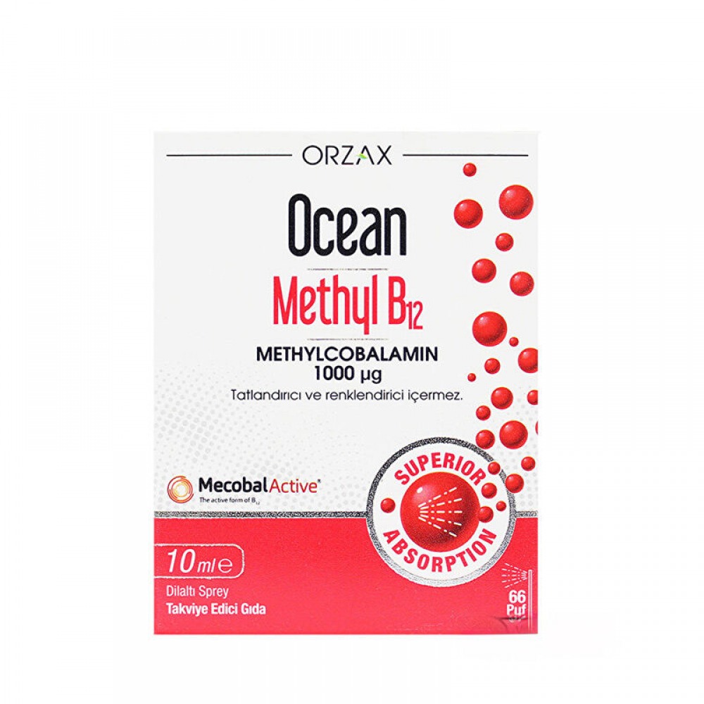Orzax Ocean Methyl B12 10 ml Takviye Edici Gıda
